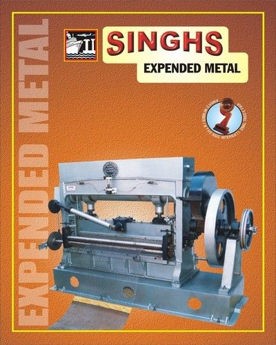 Expanded Metal Mesh Making Machine - Steel, Aluminum, and Brass Sheets | Automatic Cutting, Stretching, and Feeding System