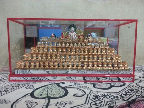 Jain Religious Glass Show Piece