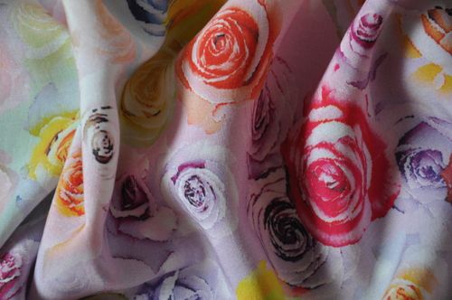Printed Viscose Fabric For Women Dress