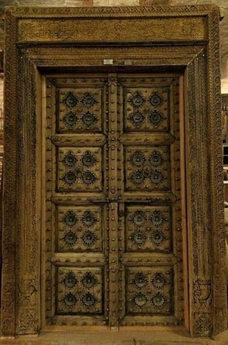 Black Architectural Carved Doors