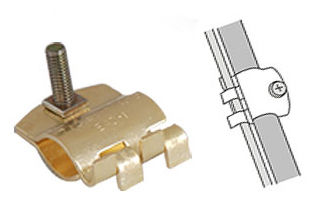 Round Brass Cable Clip