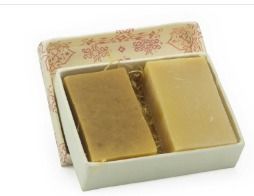 Honey Oatmeal And Lavender Basmati Handmade Soap Gift Box Size: 61 Mm X 66 Mm X 38 Mm