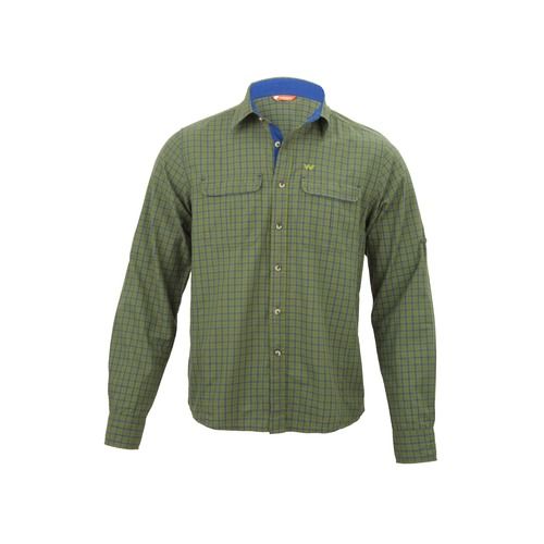 Men'S Full Sleeve Shirt Check Green