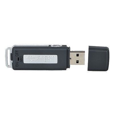 ब्लैक मिनी 4GB USB वॉयस रिकॉर्डर 