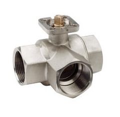 3 Way Full Bore Threaded Ends Brass Ball Valve with L Port