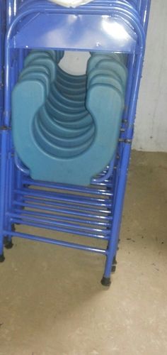Blue Color Commode Chair