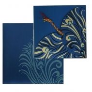 Blue Designer Personal Invitation Card