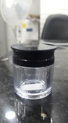 Acrylic Jar - Durable Glass, 250ml Size, Crystal Clear Design | Versatile Storage for Beauty Products, Easy to Use