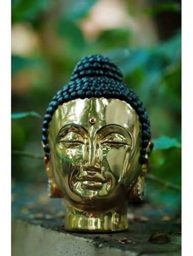 Brass Finish With Matt Black Buddha Head