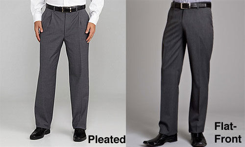 पुरुषों का फ्लैट फ्रंट पैंट