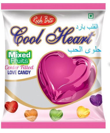 Cool Heart Pouch Candies