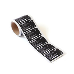 सीरियल नंबर और बार कोडेड नेम प्लेट