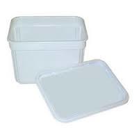 Plastic Square Ice Cream Container