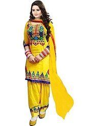 Womens Embroidered Patiyala Suit