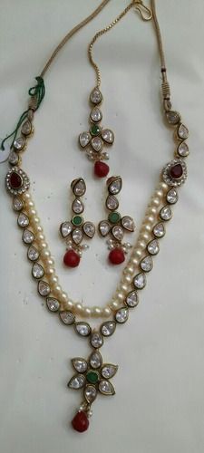 Piston Ring Compressor Fancy Kundan Meena Necklace