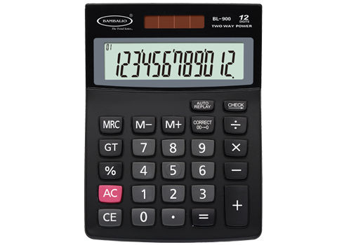 Digits LC Display Dual Power Calculator