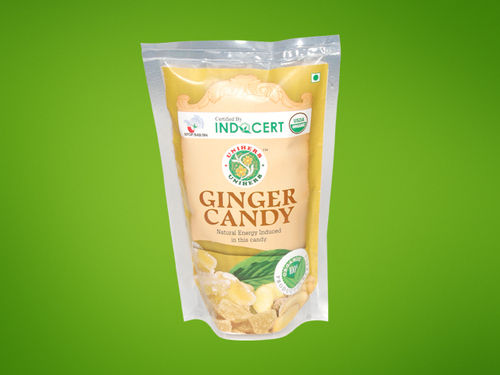 Organic Ginger Candy - All-Natural Ginger and Sugar Blend | Nausea Relief, Anti-Inflammatory, Aids Nutrient Absorption, No Added Color, Vitamin-Enriched