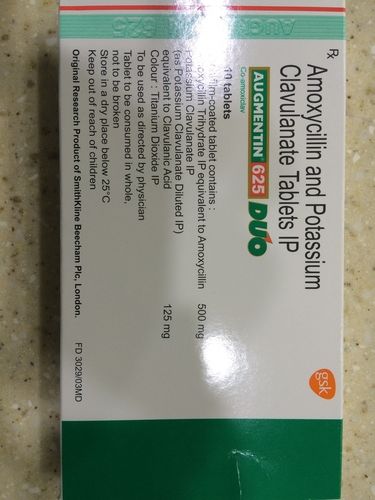Augument Amoxycillin And Potassium Clavulanate Tablets