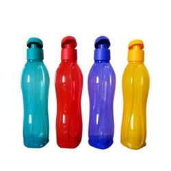 Black & Green Flip Top Plastic Bottle