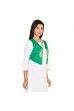 Reversible Jacket Green With Gold Print Kurti