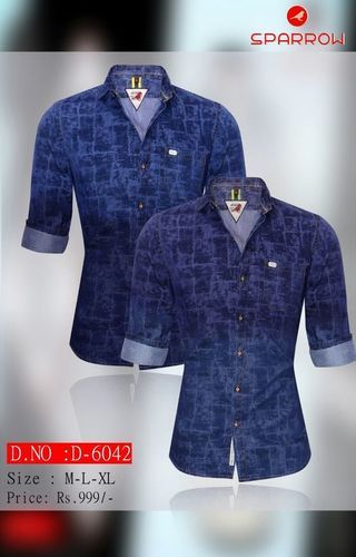 Sparrow Denim Casual Shirts