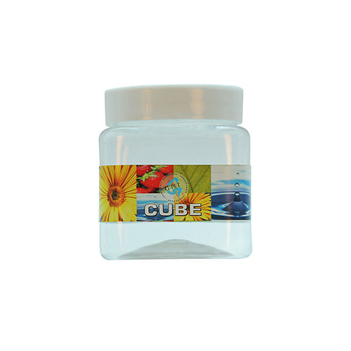 Cube Jar With Plastic Cap 250Ml