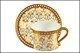 Gold Cup Saucer Set