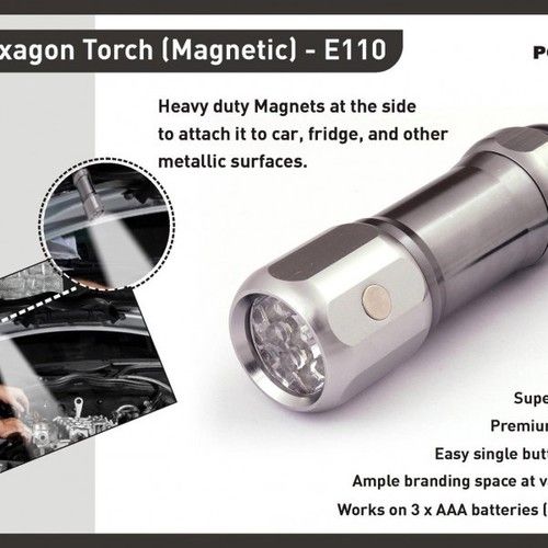 Magnetic Hexa Metal Torch