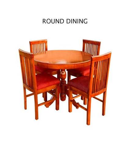  राउंड डाइनिंग टेबल और चेयर सेट 