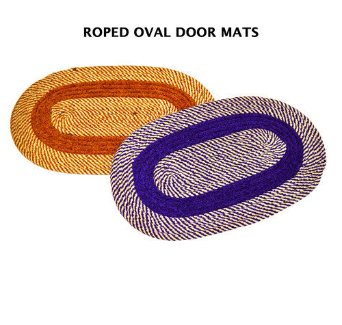 Rope Plaited Oval Door Mats