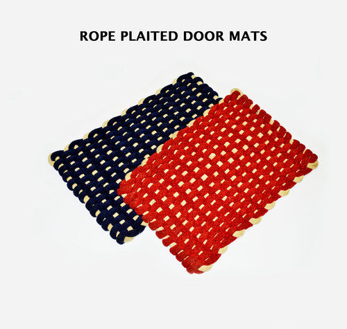 Rope Plaited Square Door Mats