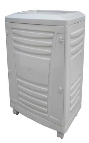 White Tall Tubular Trolley for Inverter and Battery