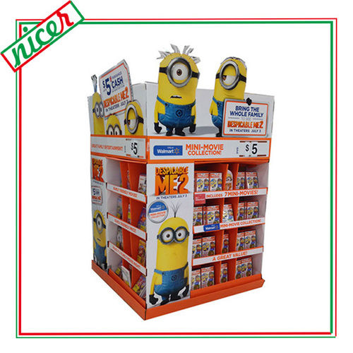 Promoting Cardboard Material DVD/CD Merchandise Display Stand