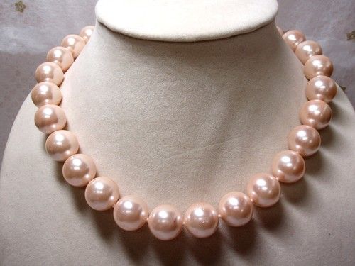 Artificial Pearls Necklace Seas Pale