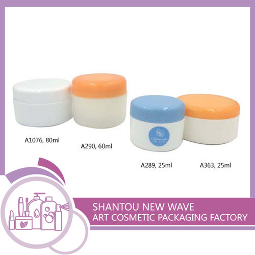 Cosmetic Sectors Plastic Empty Cream Packaging Jar
