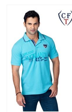 Auckland Printed Polo T Shirt