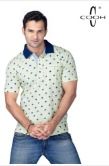 Palm Tree Printed Men Polo T Shirt