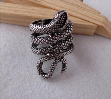 Silver Plated Snake Ring