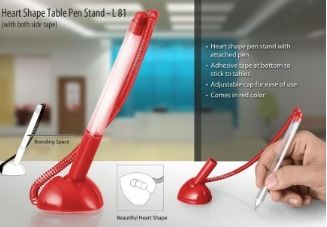 Heart Shape Table Pen Stand