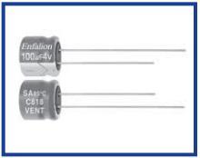 Aluminum Electrolytic Capacitor With Low Leakage Current Application: General Purpose