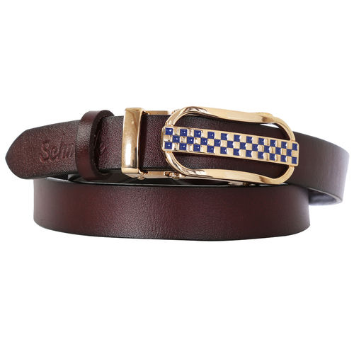 Schmick Women Dark Brown Leather Belt