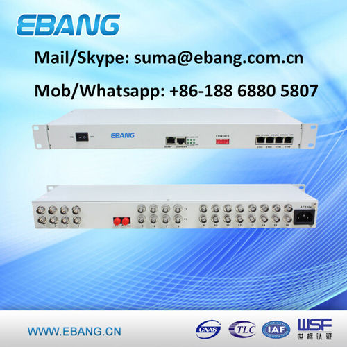 16E1+4Ethernet PDH Fiber Optical Multiplexer