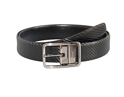 Both Sides Black Reversible Leather Belt