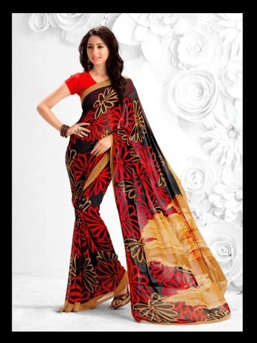 Printed Georgette Saree