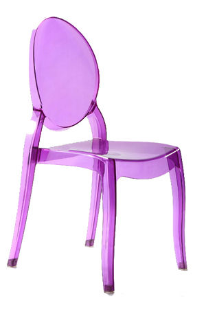 Victoria Ghost Armless Chair Bar Furniture