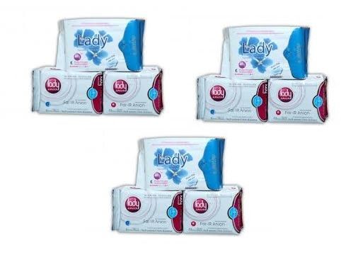 Lady Anion Sanitary Napkins Absorbency: 150 Milliliter (Ml)