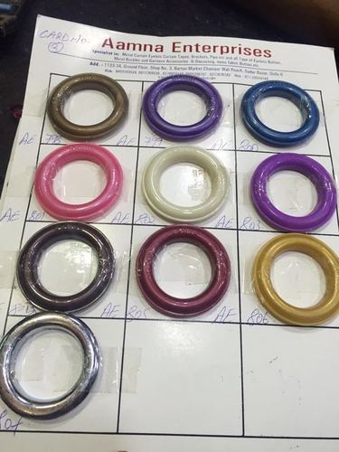 Set of 60 silver eyelet rings with reversible washer lock/curtain eyelet  rings/holder/hooks