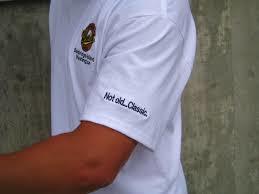 Tagline embroided T shirts