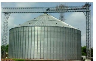 Galvanized Flat Bottom Silos