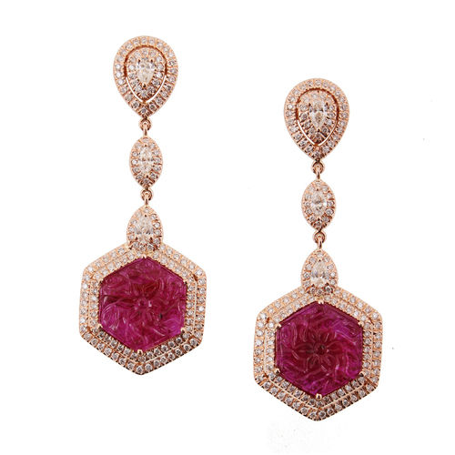 ruby earrings